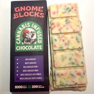 Gnome Blocks White Chocolate Fruity Pebbles 1000mg