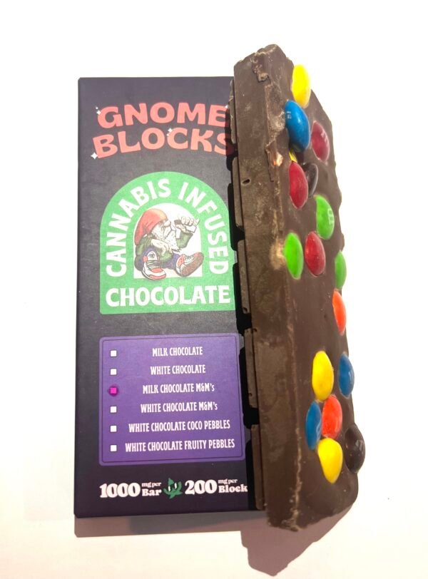 Gnome Blocks Milk Chocolate m&m's 1000mg