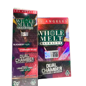 WM Blackberry Kush & Strawberry Splash 2g Carts (Indica/Hybrid)