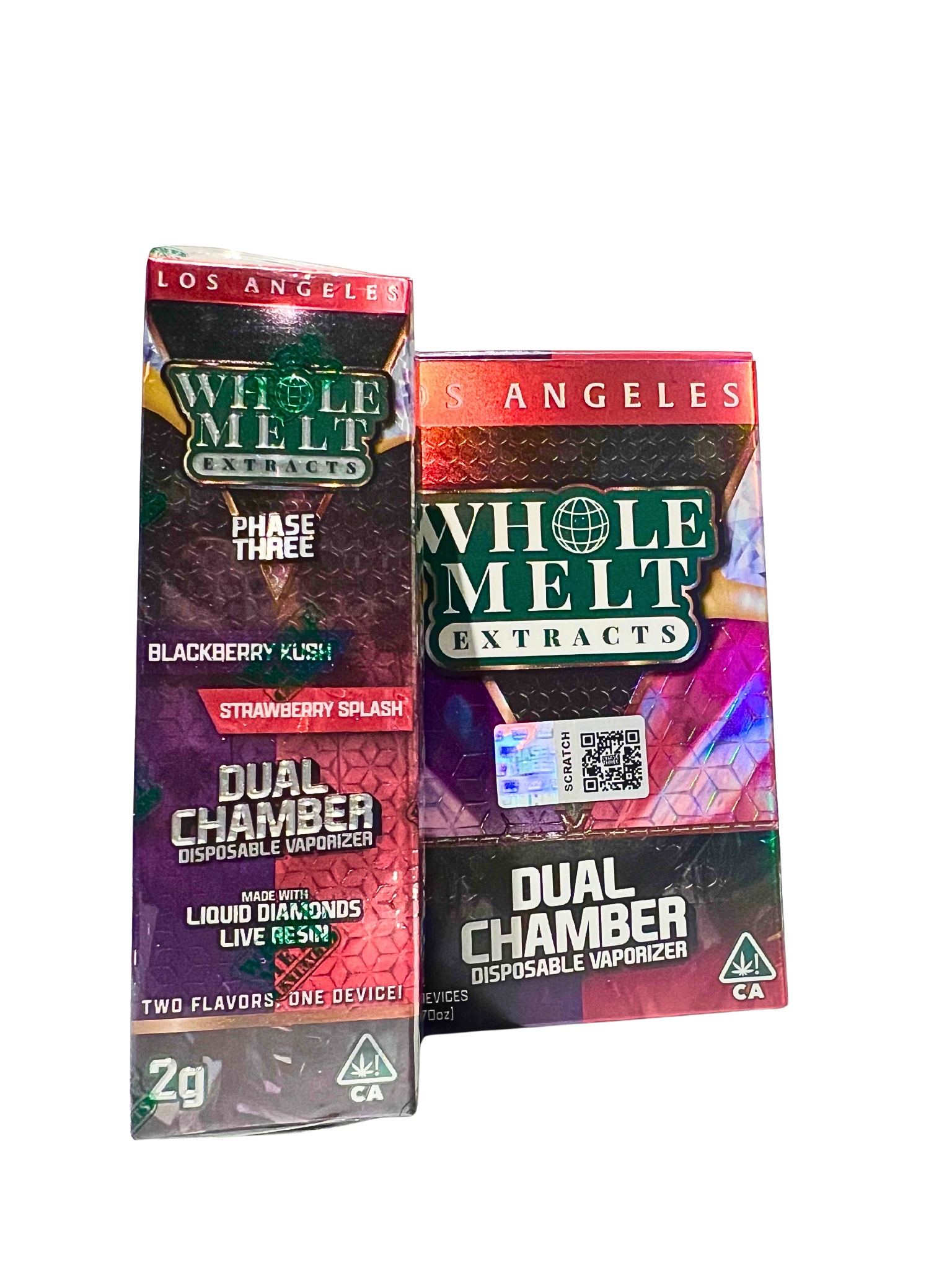 WM Blackberry Kush & Strawberry Splash 2g Carts (Indica/Hybrid)