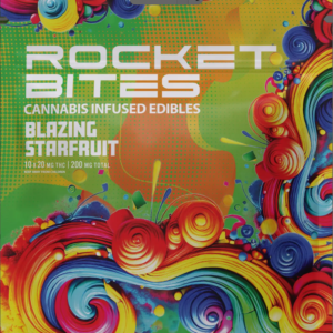 Rocket Bites Blazing Starfruit Gummies 200mg (10ct)