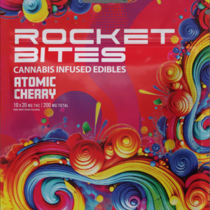 Rocket Bites Atomic Cherry Gummies 200mg (10ct)