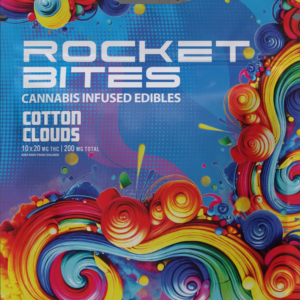 Rocket Bites Cotton Clouds Gummies 200mg (10ct)