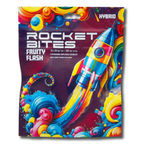 Rocket Bites Fruit Flash Gummies 200mg (10ct)