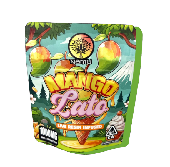 Namu Mango Latte Live Resin Infused Gummies 1000 mg