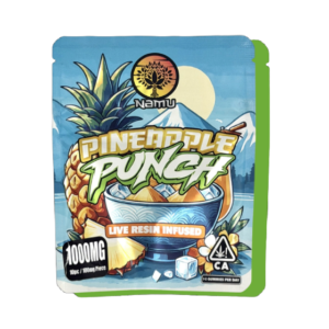 Namu Pineapple Punch Live Resin Infused Gummies 1000 mg