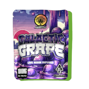 Namu Galactic Grape Live Resin Infused Gummies 1000 mg