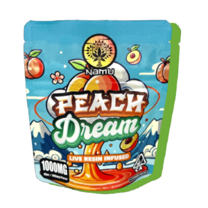 Namu Peach Dream Live Resin Infused Gummies 1000 mg