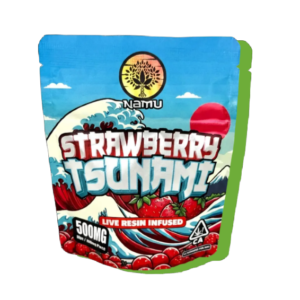 Namu Strawberry Tsunami Live Resin Infused Gummies 1000 mg